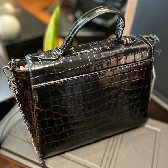 KARL LAGERFELD PARIS CHARLOTTE SATCHEL HANDBAG/CROSSBODY NWT $398 - Picture 3 of 13